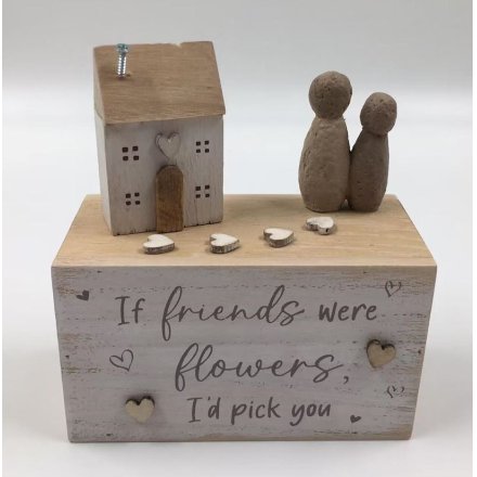 Friends Pebble Decoration, 13cm