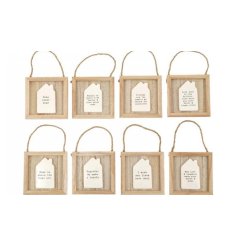 Charming wooden hanging plaques 