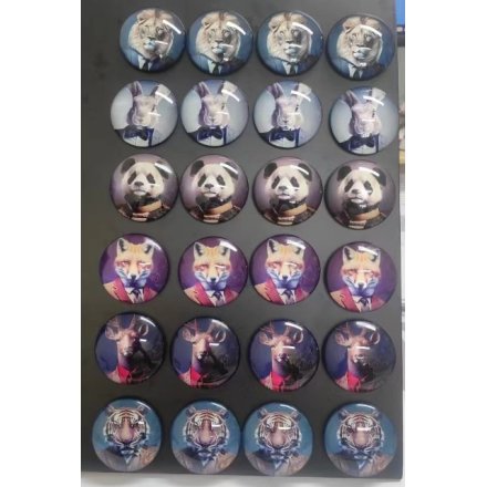 4/A Animal Head Fridge Magnet, 5cm