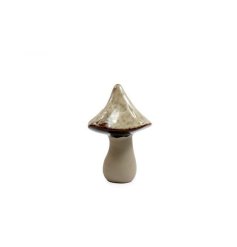 Standing Toadstool Deco adds whimsical charm to any space. Hand-crafted and one-of-a-kind." 