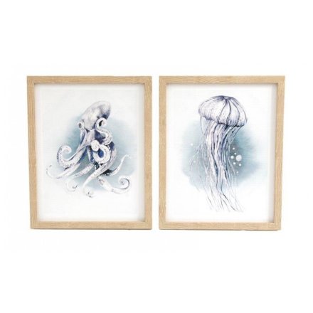 2/A Ocean Framed Prints, 25cm 