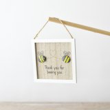 Transform your space with the buzz-worthy "Bees Pebble Hanger