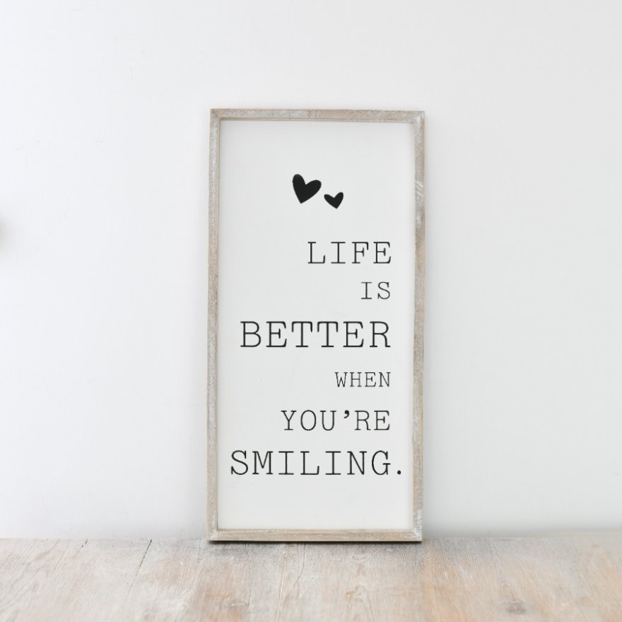 40cm Life is Better when You're Smiling Frame