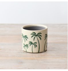 Elevate your home decor with a stylish palm tree indoor planter. Chic design adds a touch of nature to any room.