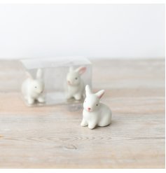 Hop into the Easter spirit with our delightful set of 3 rabbit ornaments! 