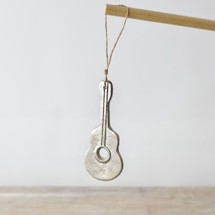 A stylish hanging guitar deco