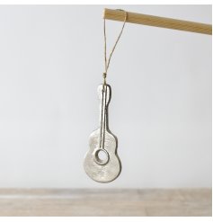 Hang your guitar in style with this unique and chic deco piece. Perfect for any music lover's home. 