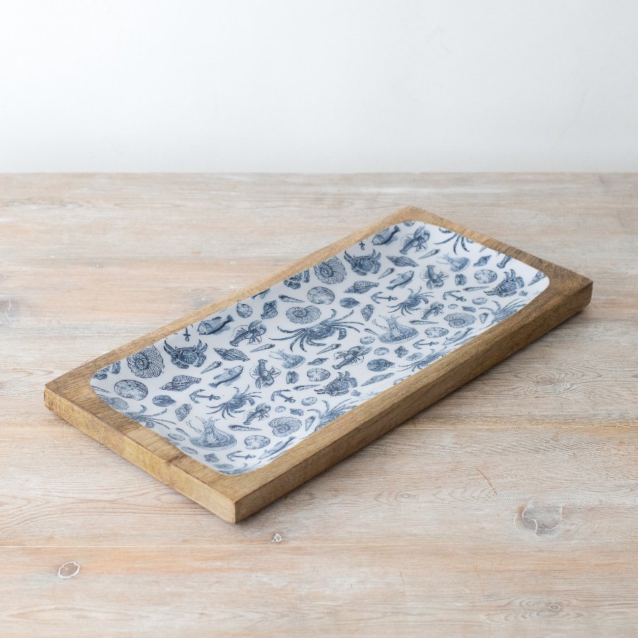 Upgrade your dining experience with this chic serving tray.