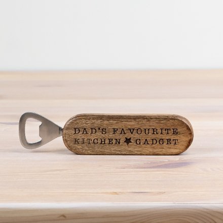 quirky wooden bottle opener 