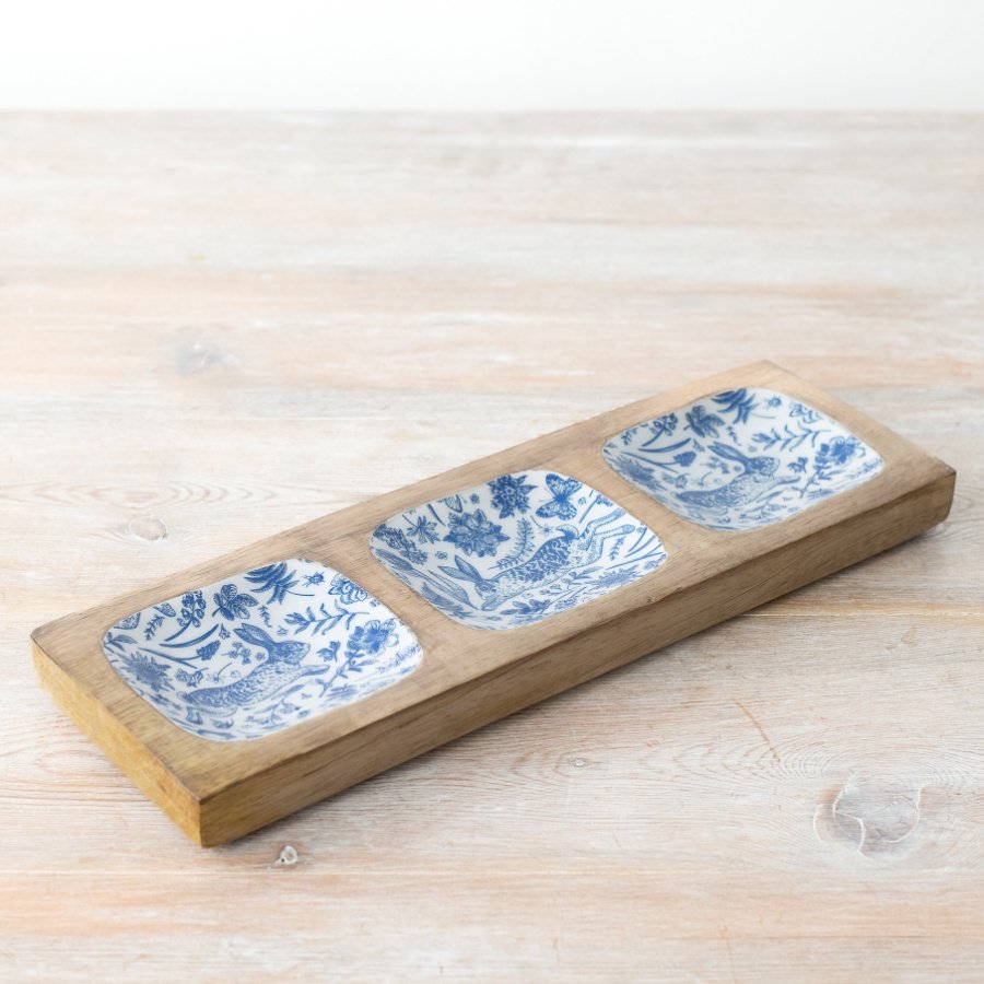 Add a touch of whimsy to your serving with our charming Rabbit Design Enamel Tray.