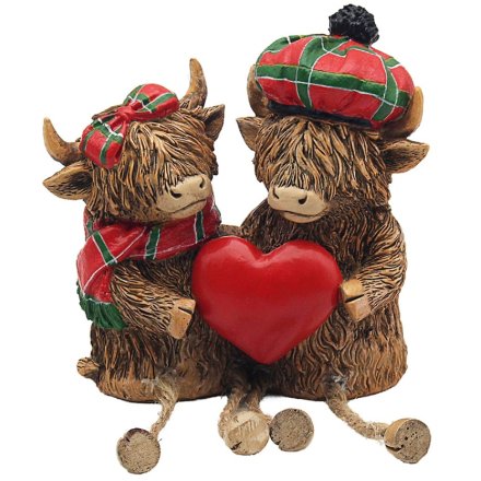 Highland Cow Couple Tartan 