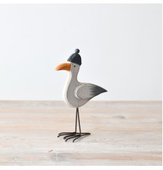Cute wooden standing duck ornament 