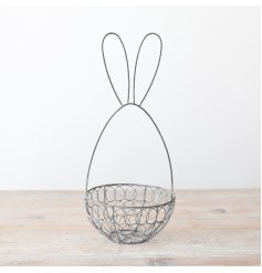 Get ready for Easter with this adorable springtime bunny basket.