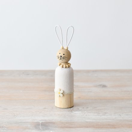 Get in the easter spirit with this small easter rabbit ornament