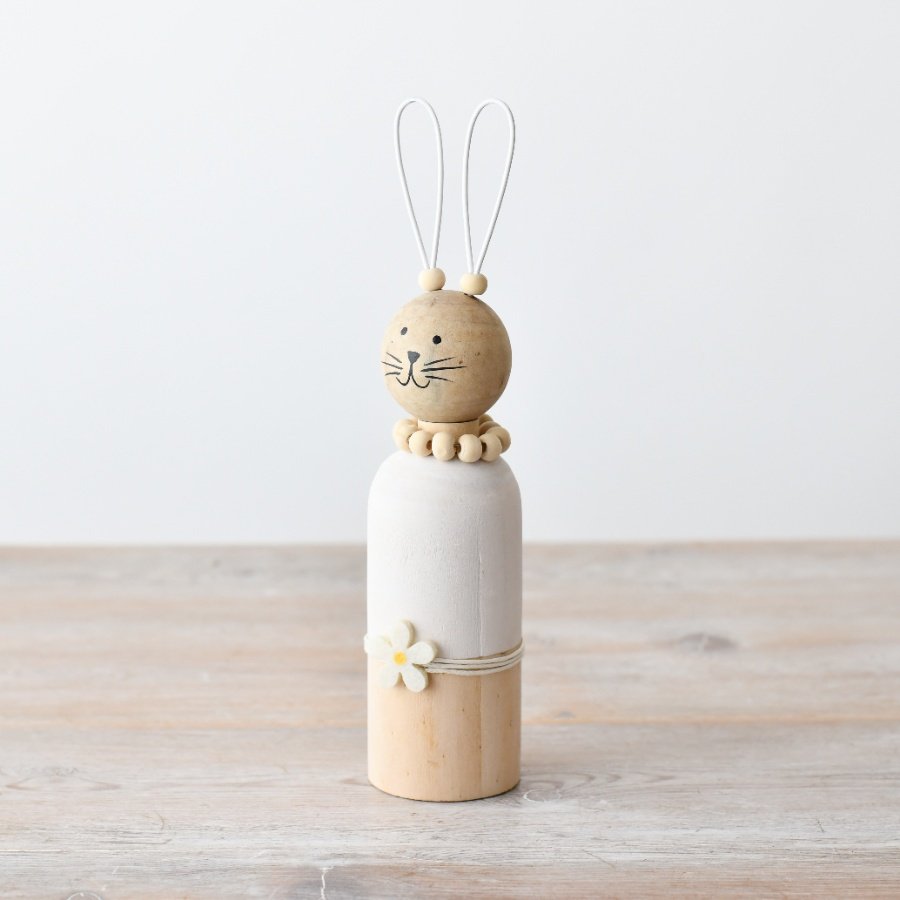 Celebrate the Easter season with this adorable standing rabbit decoration.