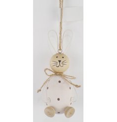 JUmp into spring with this little easter bunny hanger.