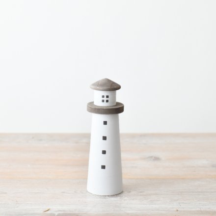 Charming tall light house deco