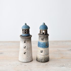 Illuminate your space with these charming light houses for a cozy ambiance #homelighting #decor 