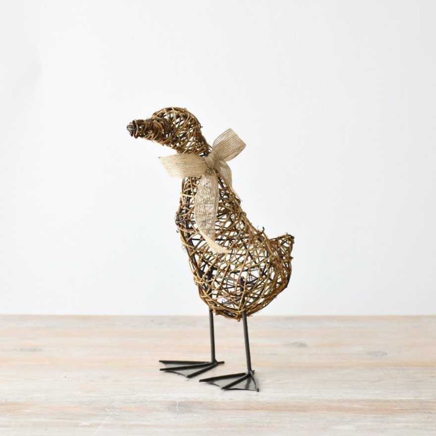 Duck Deco with Bow, 30cm 