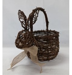 A Lovely rattan basket, Easter basket, egg hunting basket.
