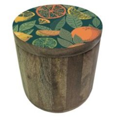 Freshen up your kitchen and keep it organized with our vibrant Citrus Enamel Storage Jar