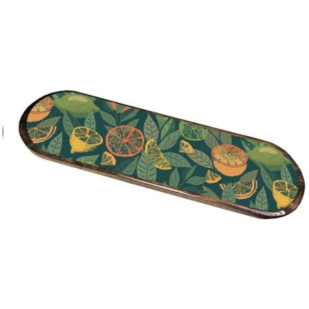 Citrus Enamel Oval Tray, 45cm