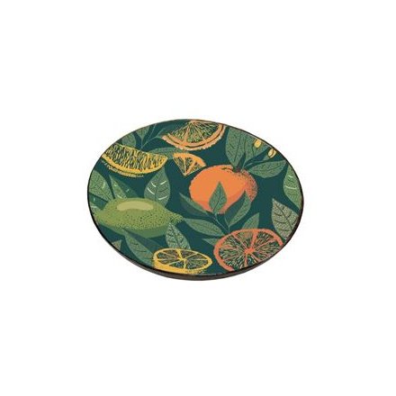 Citrus Fruits Enamelled Plate, 15cm 