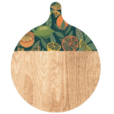 Round Enamel Chopping Board, 48cm 