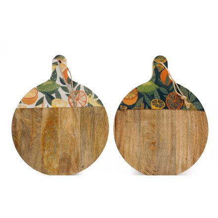 2/A Round Enamel Chopping Board, 48cm 