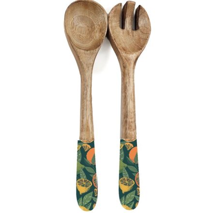Set of 2 Citrus Fruit Salad Servers