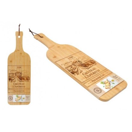 Large Chopping Board Wine Design, 70cm 