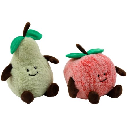 2/A Fabric Apple/pear Doorstop, 15cm 