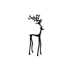 Elegant black standing reindeer decoration - perfect for adding a touch of charm to your holiday decor.