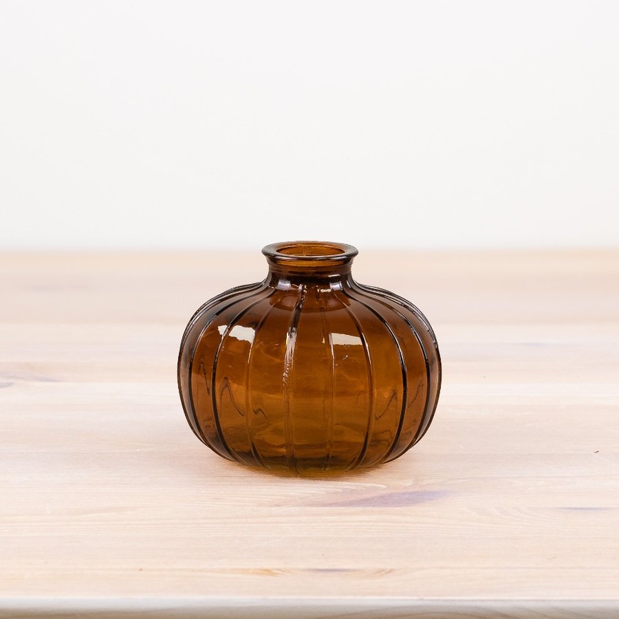 Add elegance to any room with our beautifully designed brown patterned bottle vase