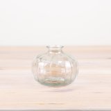stunning clear glass wide bottle vase 