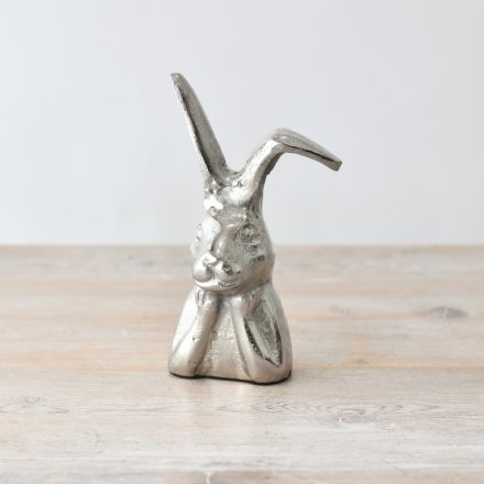 Aluminium Rabbit Deco, 15cm 
