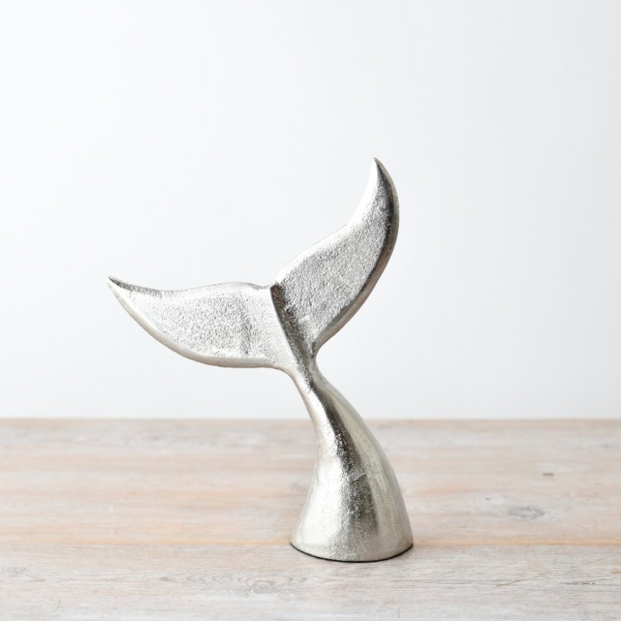 Silver Whale Tail, 18cm