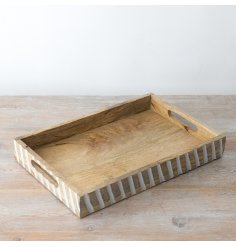 Serve with style - our new wooden tray, a must-have for every home.