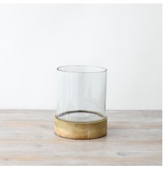 Elevate your space with this chic g glass candle holder! Perfect for adding a touch of elegance to any room in your ho