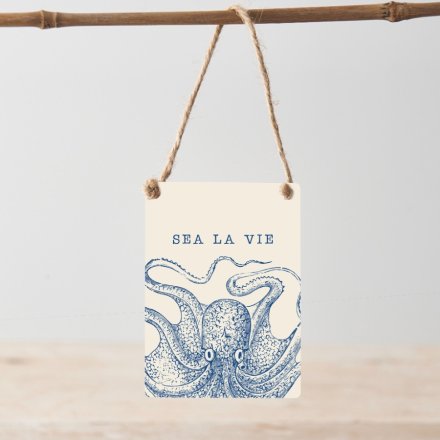 Sea La Vie Metal Sign