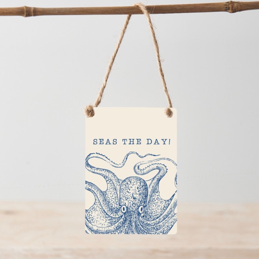 Hanging Seas The Day Metal Sign