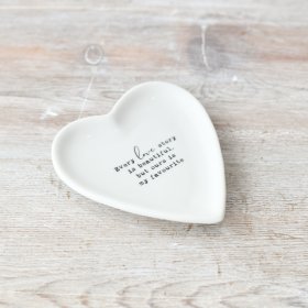 Celebrate your one-of-a-kind love story with our beautiful trinket dish."