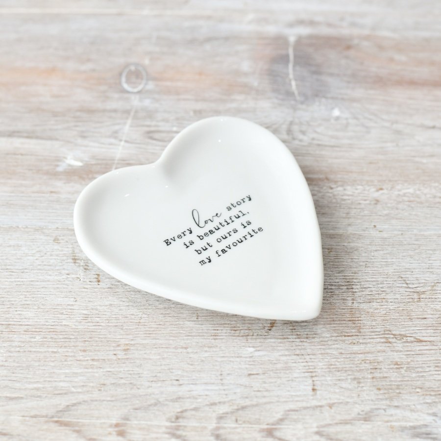 Celebrate your one-of-a-kind love story with our beautiful trinket dish."