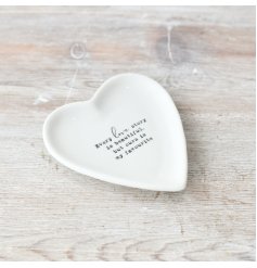 Celebrate your one-of-a-kind love story with our exquisite trinket dish.