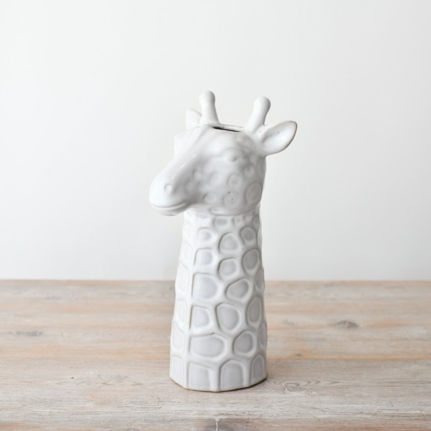 Glazed Giraffe Floer Vase 26cm