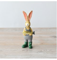 Add charm to your garden and cast away worries with our Fishing Rabbit Statue.