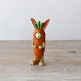 Hop into cuteness with our Rabbit In Carrot Suit figurine - a must-have for any animal lover or collector!