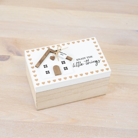 Organize and decorate in style with our Wooden House Storage Box - the must-have addition to your home!