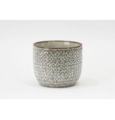 Add a touch of elegance and life to your home with our beautifully crafted ceramic flowerpot, 