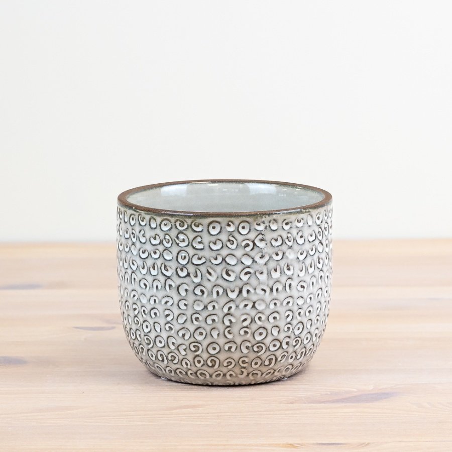 Revitalize your home with our stunning ceramic flowerpot, exuding grace and charm in every detail. 